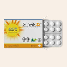 SunVit Vitamin D3 2,000IU 28 Low Strength Daily Tablets