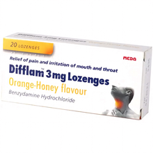 Difflam 3mg Lozenges Orange & Honey