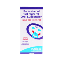 Paracetamol Suspension 120mg/5ml Sugar Free 100ml