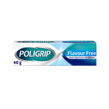 Poligrip Denture Fixative Cream Flavour Free 40g