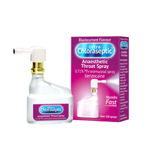 Ultra Chloraseptic Anaesthetic Throat Spray Blackcurrant 15ml