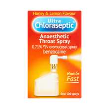 Ultra Chloraseptic Anaesthetic Throat Spray Honey & Lemon 15ml