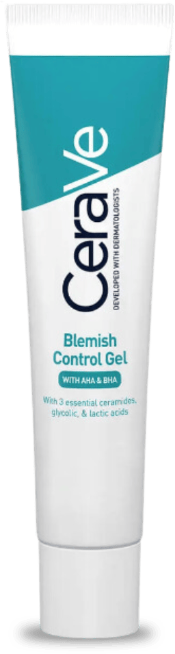 CeraVe Blemish Control Gel (AHA BHA Serum) 40ml — Exfoliating Serum with Salicylic & Lactic Acid