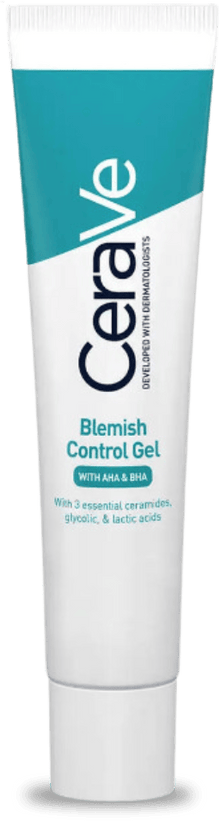 CeraVe Blemish Control Gel (AHA BHA Serum) 40ml — Exfoliating Serum with Salicylic & Lactic Acid