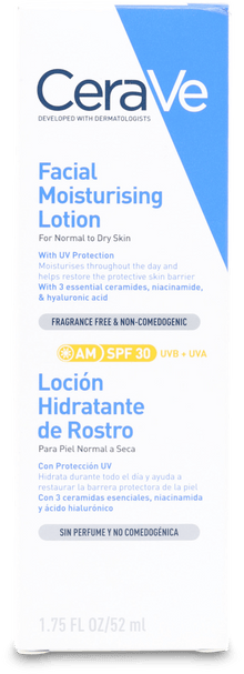 CeraVe AM Facial Moisturising Lotion SPF 30 Duo Pack  — Duo Pack — Daily SPF 30 Facial Moisturisers