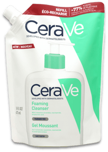CeraVe Foaming Cleanser Refill 473ml — Refill Pouch for CeraVe Foaming Cleanser