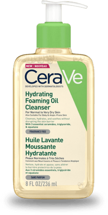 CeraVe Hydrating Oil Cleanser 236ml — Nourishing Facial Oil Cleanser for Dry Skin