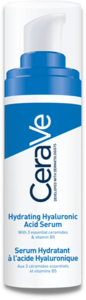 CeraVe Hydrating Hyaluronic Acid Serum 30ml — Plumping Hydration Serum with 3 Essential Ceramides