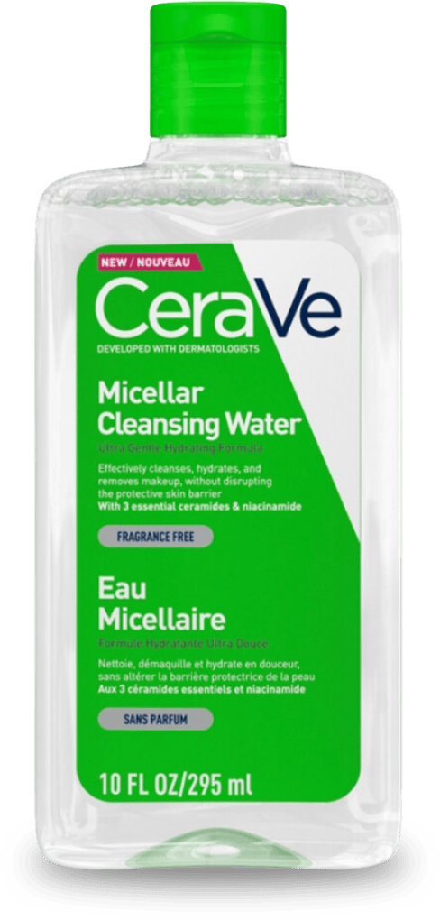 CeraVe Micellar Cleansing Water 295ml — No-Rinse Micellar Water with Ceramides