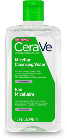 CeraVe Micellar Cleansing Water 295ml — No-Rinse Micellar Water with Ceramides