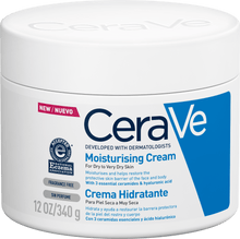 CeraVe Moisturising Cream 340g — Rich Face & Body Cream for Dry to Very Dry Skin