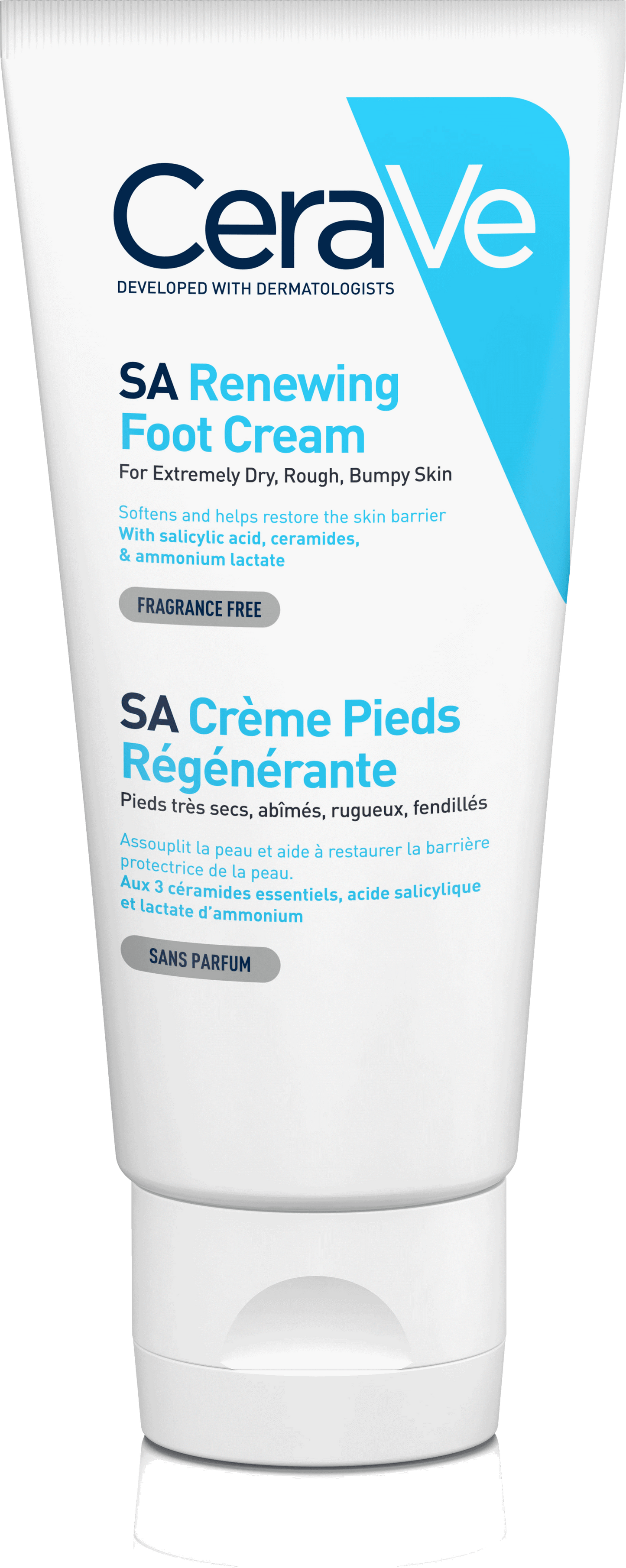 CeraVe Renewing SA Foot Cream 88ml — Foot Cream with Salicylic Acid for Dry, Rough Feet