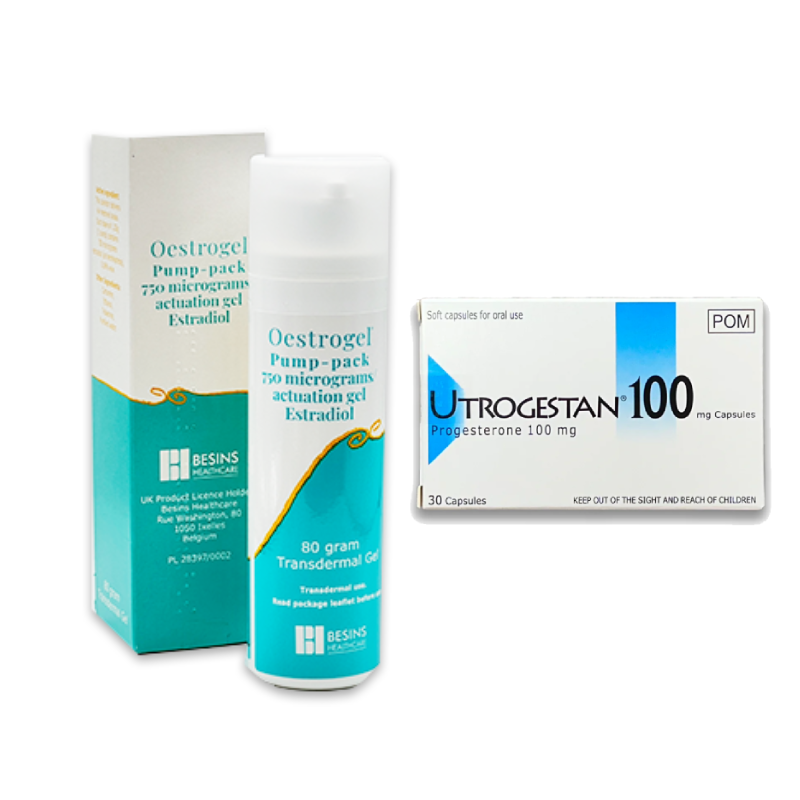 Progesterone & Oestrogel Pack